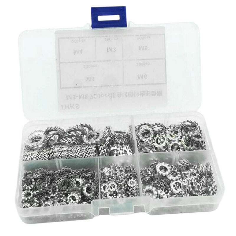 Stainless Steel External Tooth Star Lock Washer Qty 700 M3 M4 M5 M6 M8