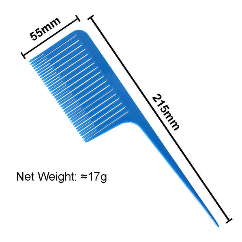 1pc ABS Weave Highlighting Foiling Hair Comb Salon Styling Hair Combs Blue