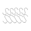 10 pieces 8 cm S-shaped stainless steel hook Rideau hook S Kitchen curtain  P2R1
