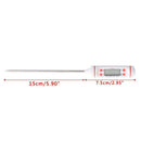 Kitchen Digital Food Thermometer Probe w/ Instant Read LCD Screen Anti-Corrosion