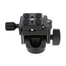 Professional Metal Tripod Ball Head with 1/4 inch Quick Release Plate, for DSLR