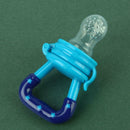 Portable Fruit Food Milk Kids Nipple Feeding Safe Baby Pacifier(Blue M)