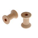 10-Pack Wooden Empty Thread Spools Classic Bobbin DIY Sewing Notions 28x21mm