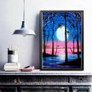 5D DIY Full Drill Diamond Painting Moon Embroidery Mosaic Kit Home Decor