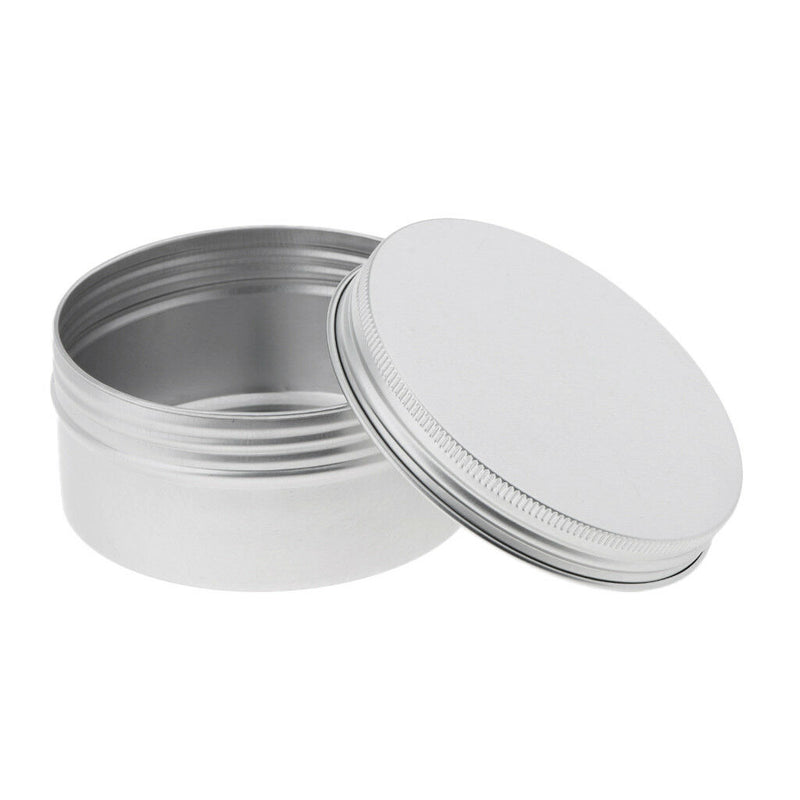6x Aluminium Empty Pot Candle Soap Jewelry Findings Jar Tins Box 200ml 250ml