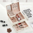 Fashion Design Leather Jewelry Box Jewelry Case Jewelry Package Storage Lar