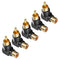 5pcs RCA Right Angle 90 Degree Adapter Audio/Video Cable Connectors