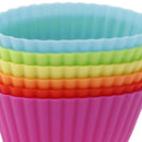 6pcs Silicone Cake Cupcake Cup Cake Tool Bakeware Baking Silicone MoldB Gw