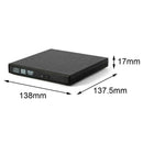 USB External Drive DVD CD RW Disc Burner Combo Reader Laptop Windows E9E1