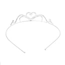 Wedding Party Bridal Bridesmaid Flower Girl Crystal Heart-Shape Crown Headb E6K6