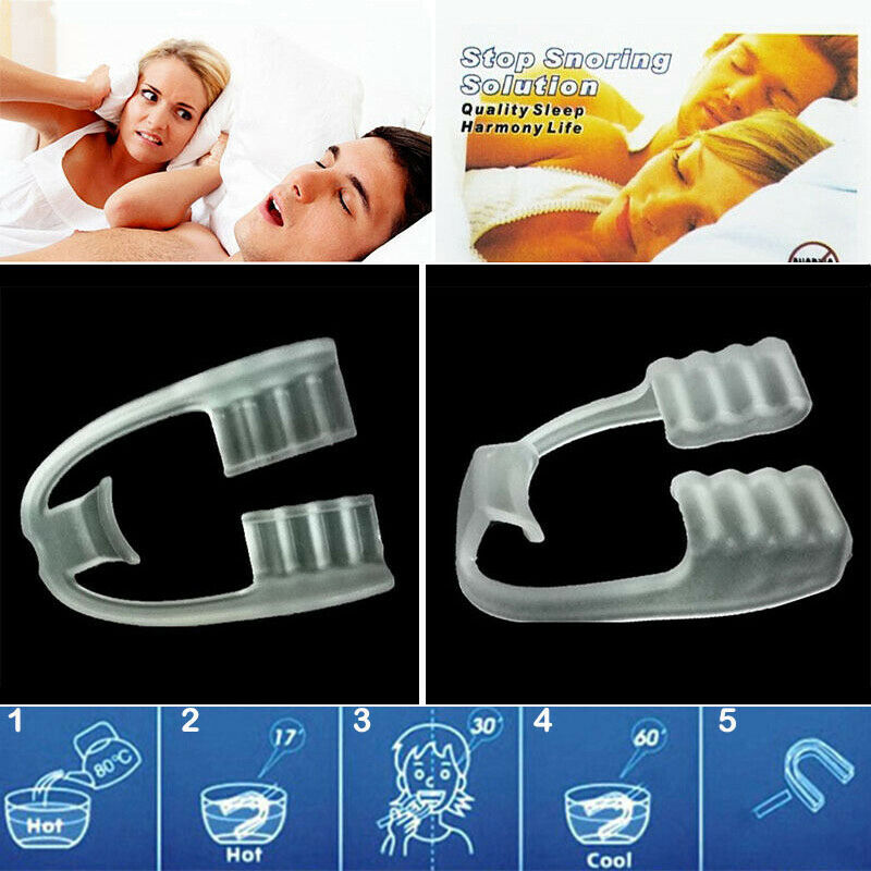 2Pcs Teeth Grinding Guard Sleep Mouthguard Splint Clenching Protector ToolsS Kw