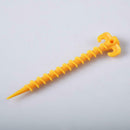 10pcs Ultralight Outdoor Camping Tent Pegs Stakes Nylon Spiral Nails Yellow