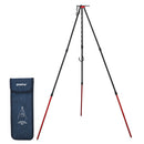 ShineTrip Adjustable Outdoor Campfire Picnic Tripod Camp Equipment (Red) A