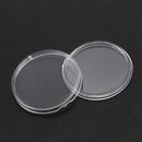 10 pcs Small round transparent plastic coin capsules box 30mm