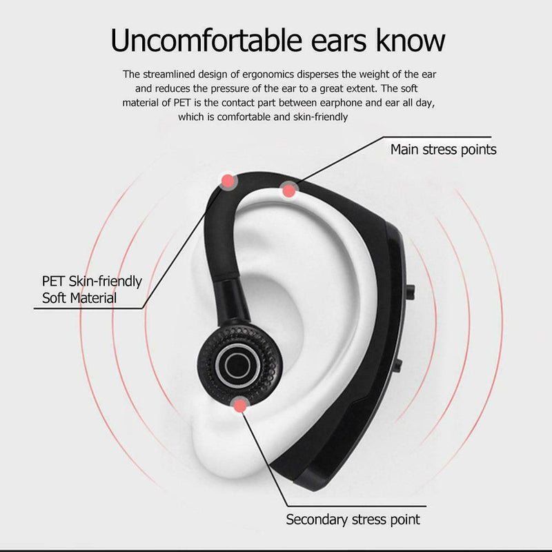 V9 Bluetooth Headphone Handfree CSR Noise Control Business Wireless Headset