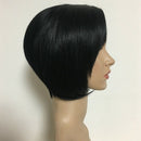 10 Inch Synthetic Short Straight Hair Wigs For Women Black Wig Short Bob Wi D4S7