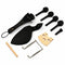 15Pcs Violin Parts Ebony Wood 4/4 Violin Parts Accessories Bridge Chin rest