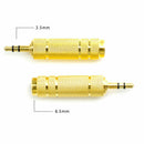 3.5mm Male to 6.5mm Female Stereo Mic Audio Headphone Jack Adapter Converter_kz