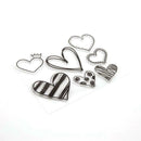 Silicone Clear Stamp Love Heart DIY Scrapbook/Photo Album Cards Paper Craft