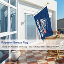 Trump Flag 2020 President Election Train Pattern Garden Home Decoration Support