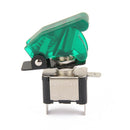 2 Pieces 12V 20A Car SPST Toggle Rocker Switch Control With Green & Red LED