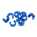 10Pcs Universal Mountain Bike Cabe C-Clip Buckles Housing Hose Guides Blue