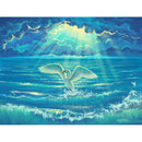 5D Full Round Drill Diamond Painting DIY Swimming Swan Rhinestone Picture