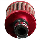 12MM AIR FILTER CONE OIL RECOVERY STEAM CAR MOTORCYCLE RED H8N5