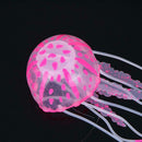 Simulation Artificial Jellyfish Glowing Aquarium Fish Tank Decor(Red)