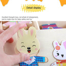 Baby Wooden Jigsaw Puzzle Dressing Game Rabbit Change Clothes Children Toys