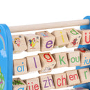 Wooden Alphabet and Number Abacus | Colorful Alphabet and Number Tiles | Kids