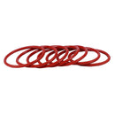 O-rings, sealing rings, 10 pieces, 30 mm x 2 mm, silicone, red K9U7