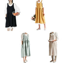 Medieval Washed Cotton Linen Kitchen Apron for Cooking Baking Flower Shop R