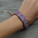 Imperial Stone Hand-Knitted Single-Layer Leather Creative Ethnic Style Pers