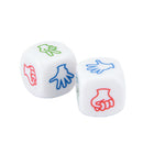 2Pcs Finger Guessing Game Dice Toys Scissors Stone Family Party Board Game ME