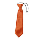 Child Solid Color Elastic Necktie orange