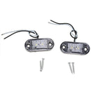 2 x Car Truck Trailer Piranha LED Side Marker Blinker Light Lamp Bulb White R9W4