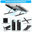 Folding Desktop Holder Adjustable Laptop Stand for Computer Notebook Tablet