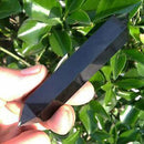 60mm-80mm Natural Obsidian Crystal Quartz Double Terminated Wand Point Heal Gift