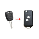 2 Buttons Remote Car Key Shell Modified Flip Folding for PEUGEOT 206 for Ci O3V1