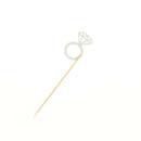 10pcs Glitter Diamond Ring Cupcake Cake Toppers Wedding Cake Decorations TOCA