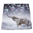 Waterproof Fabric Bathroom Shower Curtain Sheer Panel Decor 12 Hooks Bubble