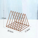 Nordic e simple wrought iron desktop storage rack shelf file magazine stora B3V7