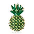 Elegant Pineapple Pins Brooch Rhinestone Badges Jacket Jewelry Ornaments