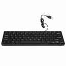 Wire Keyboard Ultra-Thin Quiet Small Size 78 Keys Mini Multimedia Usb Keybo N8J5