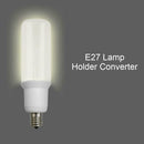 1pc 60W Fire Proof Light Socket Splitter E17 to E27 Lamp Holder Adapter