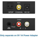 192KHz Digital to Analog DAC to RCA Toslink to 3.5mm Adapter Box for PS4 Amp