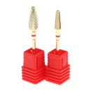 2pcs Electric Nail Drill Bit Grinding Head for Nail UV Gel Polish Remover Red