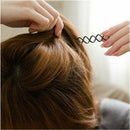 12pcs Black Cool Unique Spiral Spin Screw Bobby Pin Twist Barrette Hair Clip New