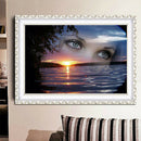 5D DIY Full Drill Diamond Painting Eyes Sea Cross Stitch Embroidery Craft